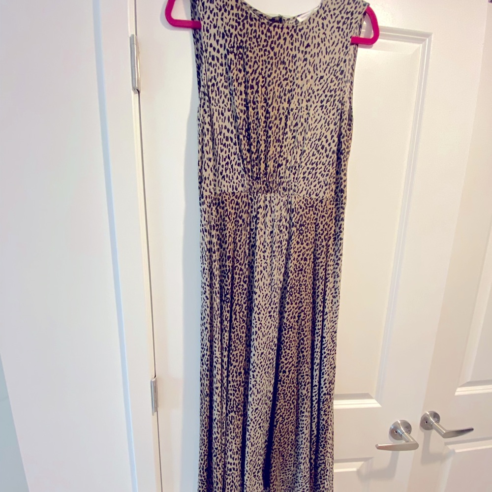 Beach Lunch Lounge Leopard Dress M
